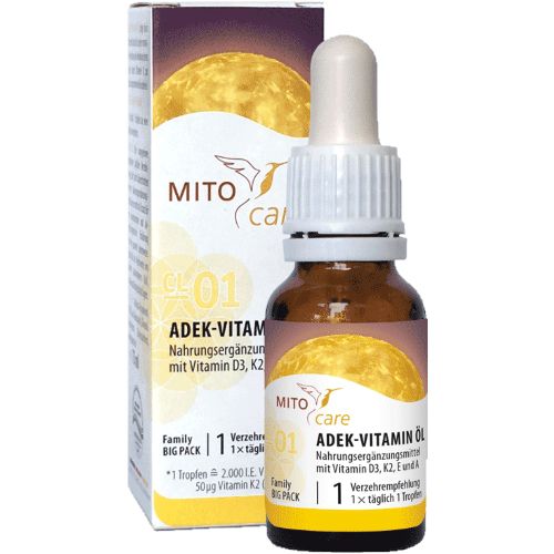 ADEK-Vitamin-Öl MITOcare Tropfen
